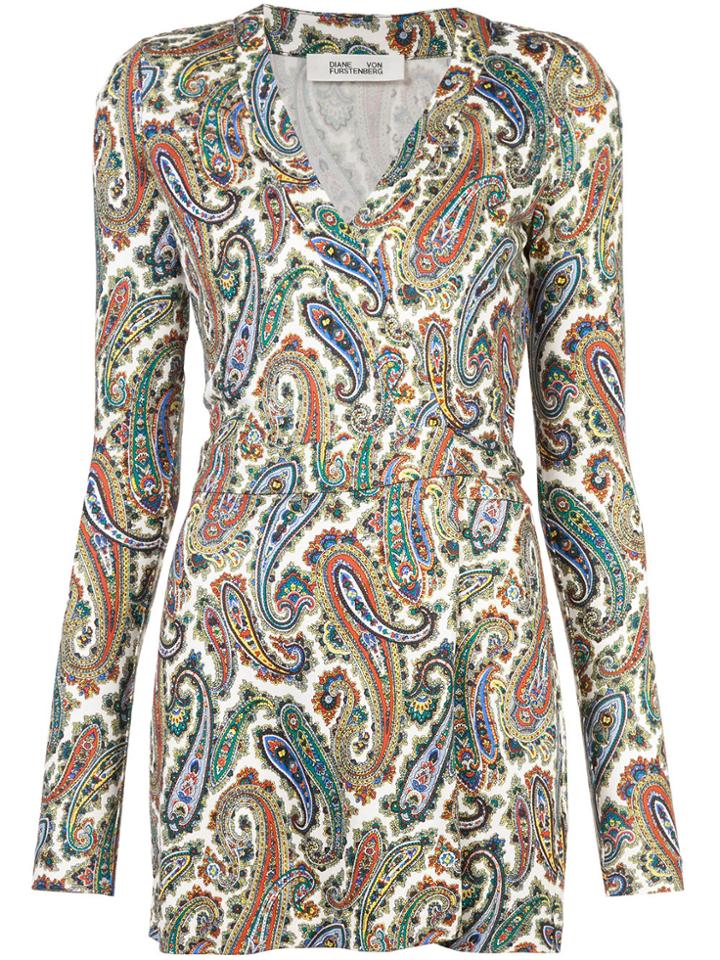 Dvf Diane Von Furstenberg Paisley Playsuit - Multicolour