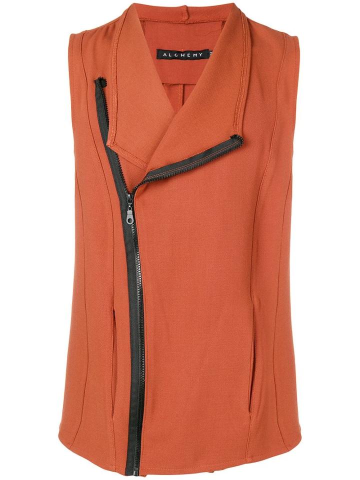 Alchemy Zipped Vest - Yellow