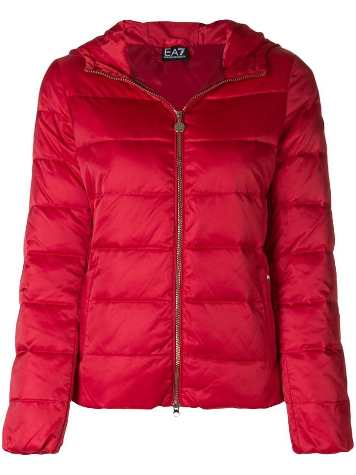 Ea7 Emporio Armani Padded Jacket - Red