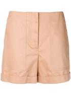 Jil Sander Navy Patch Pocket Shorts - Brown