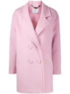 Be Blumarine Double-breasted Coat - Pink