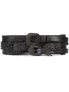 Maison Margiela Triple Buckle Belt, Size: Xs, Black, Calf Leather