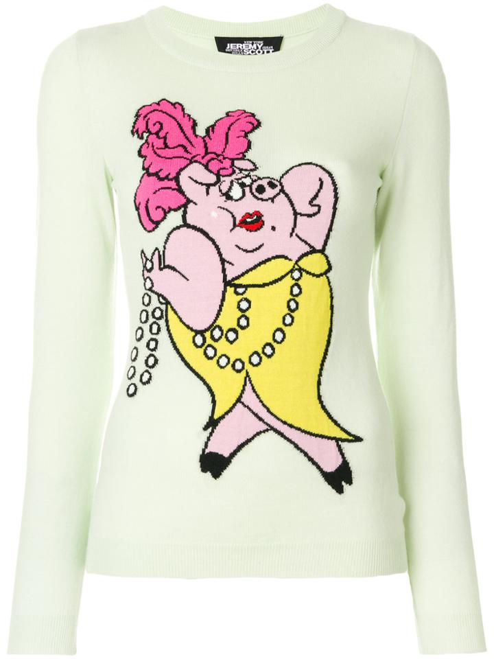 Jeremy Scott Intarsia Knit Jumper - Green