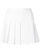 Red Valentino Pleated Mini Skirt - White