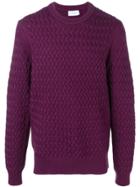 Calvin Klein Pattern Knitted Sweatshirt - Purple