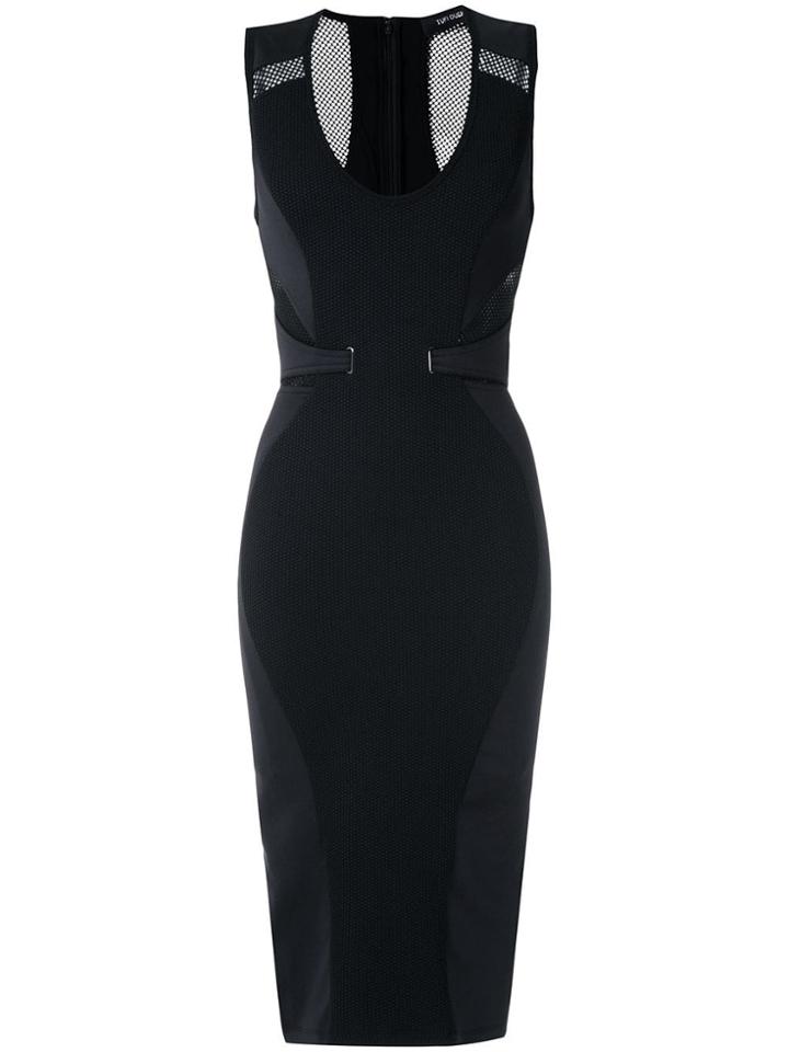 Tufi Duek Panelled Short Dress - Black