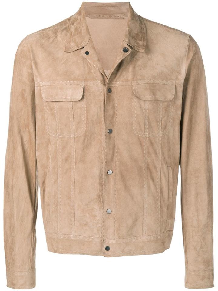 Salvatore Santoro Press Stud Shirt Jacket - Neutrals