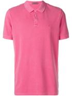 Calvin Klein Jeans Classic Short-sleeve Polo Top - Pink & Purple