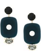 Marni Oversized Drop Earrings - Blue