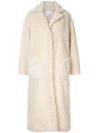 Camilla And Marc Talli Faux-shearling Coat - White