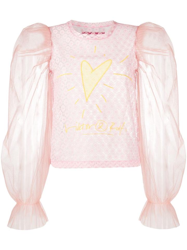 Victor & Rolf My Heart Will Go On Blouse - Pink
