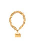 Chanel Pre-owned Flap Bag Pendant Necklace - Gold