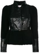 Valentino Pre-owned Panelled Belted Jacket - Black