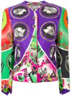 Versace Vintage Faille Printed Jacket - Multicolour