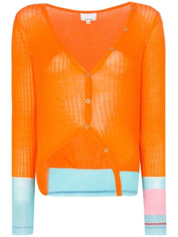 I-am-chen Contrast-cuff Cardigan - Orange