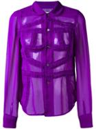 Comme Des Garçons Vintage Sheer Shirt, Women's, Size: M, Pink/purple