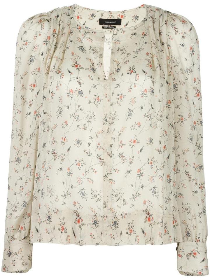 Isabel Marant Thalio Blouse, Women's, Size: 40, Nude/neutrals, Silk/spandex/elastane
