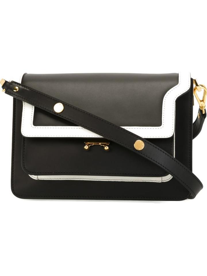 Marni Metal Trunk Shoulder Bag, Women's, Black, Leather