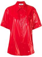 Brognano Vinyl Short Sleeved Shirt - Red
