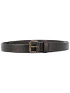 Tomas Maier Palm Tress Embossed Belt - Brown