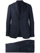 Z Zegna Check Pattern Formal Suit - Blue