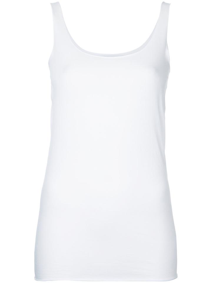 Album Di Famiglia - Tank Top - Women - Cotton/spandex/elastane - M, White, Cotton/spandex/elastane