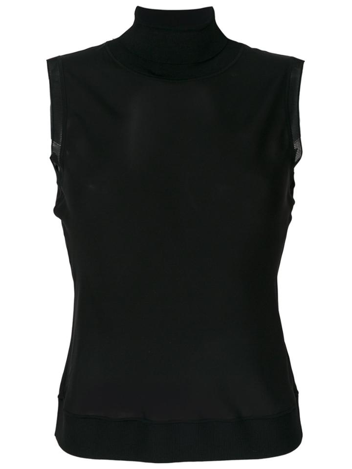 Theory Bias Turtleneck Top - Black