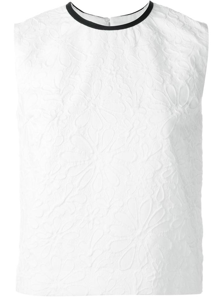 Victoria Victoria Beckham Collar Trim Sleeveless Tank
