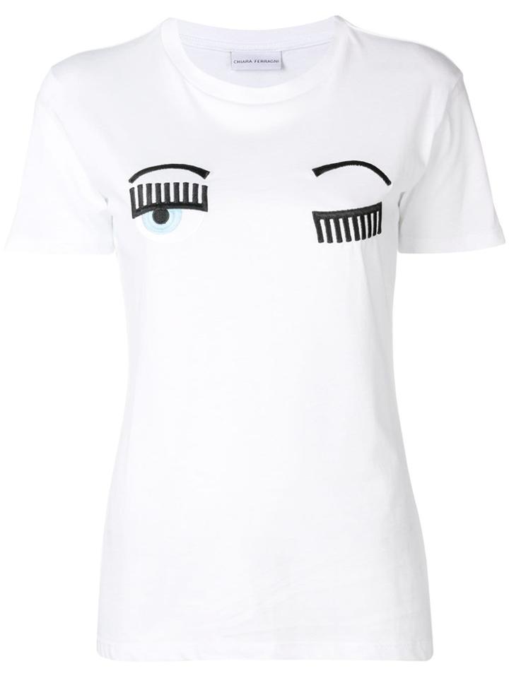 Chiara Ferragni Blinking Eyes T-shirt - White