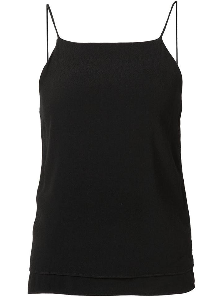 321 Spaghetti Strap Tank Top, Women's, Size: Small, Black, Rayon