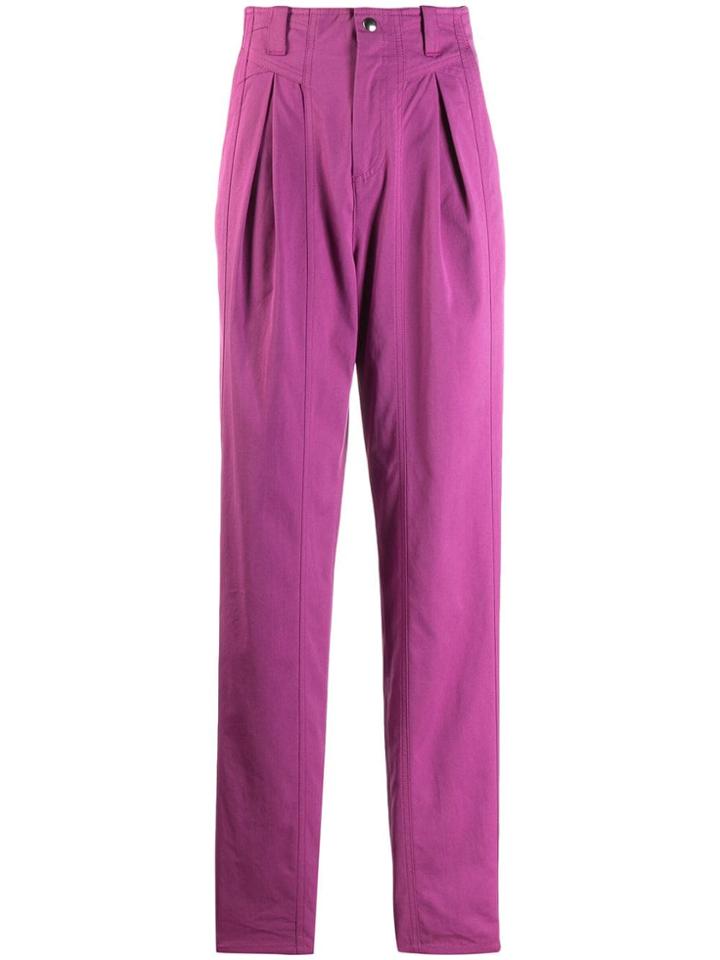 Isabel Marant High Waist Trousers - Purple