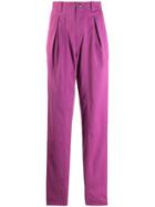 Isabel Marant High Waist Trousers - Purple