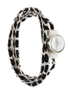 Camila Klein Suede Details Chain Bracelet - Metallic