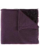 Rundholz Knitted Scarf, Women's, Pink/purple, Goat Fur/cashmere