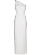 Lauren Ralph Lauren Ruched One Shoulder Dress - White