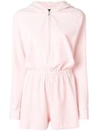 Juicy Couture Swarovski Embellished Velour Romper - Pink