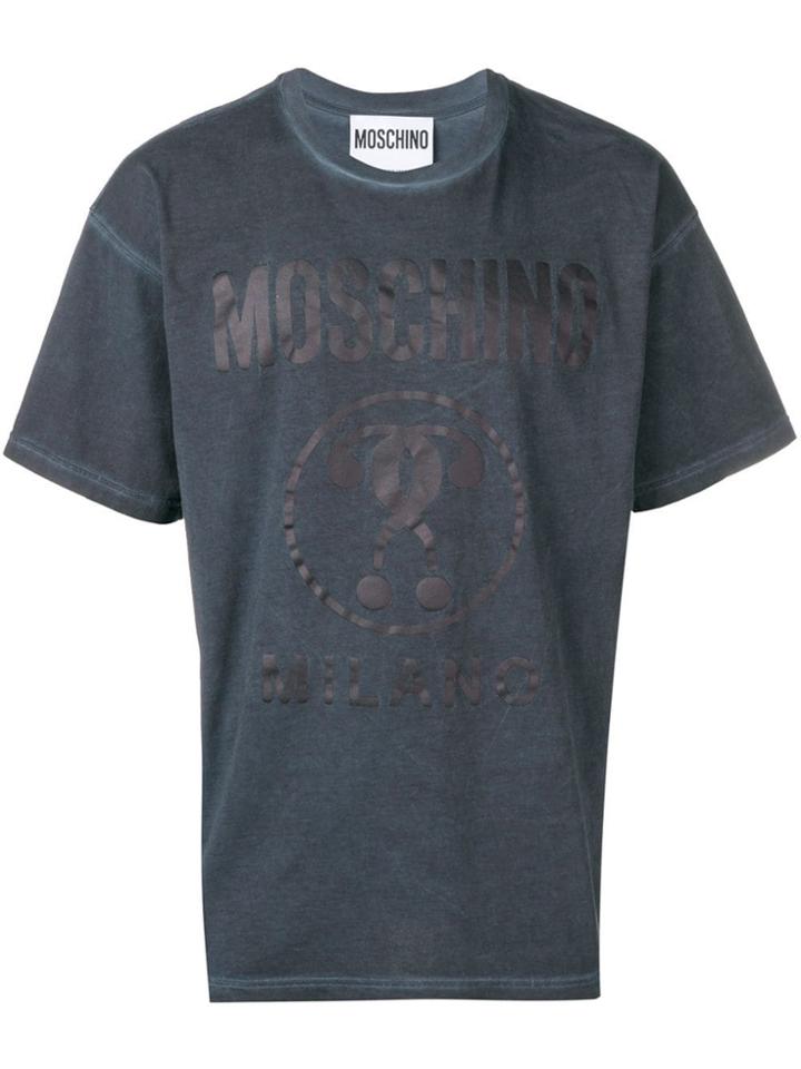 Moschino Tie-dye Logo T-shirt - Blue