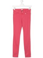 Armani Junior Skinny Trousers - Pink & Purple