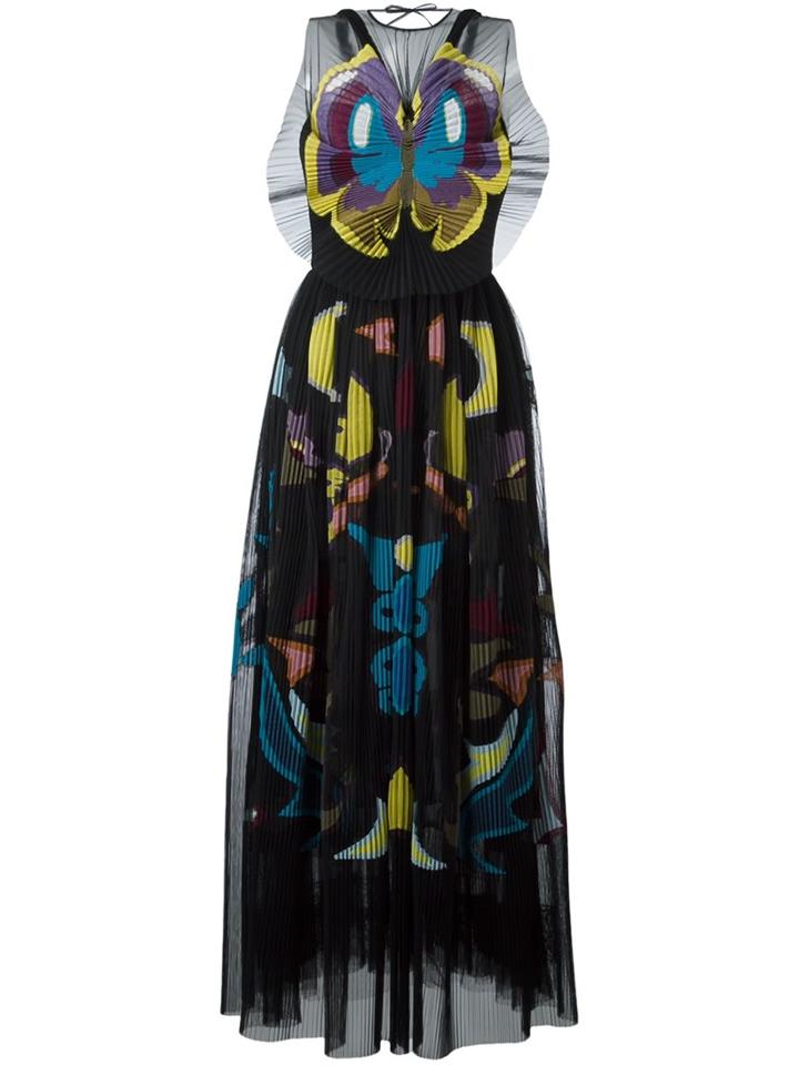 Mary Katrantzou 'monroe' Dress, Women's, Size: 8, Black, Silk Crepe