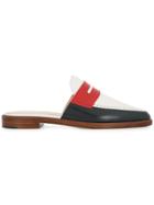 Thom Browne Slide-on Loafer Mules - White