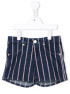 Little Marc Jacobs - Striped Shorts - Kids - Cotton - 10 Yrs, Blue