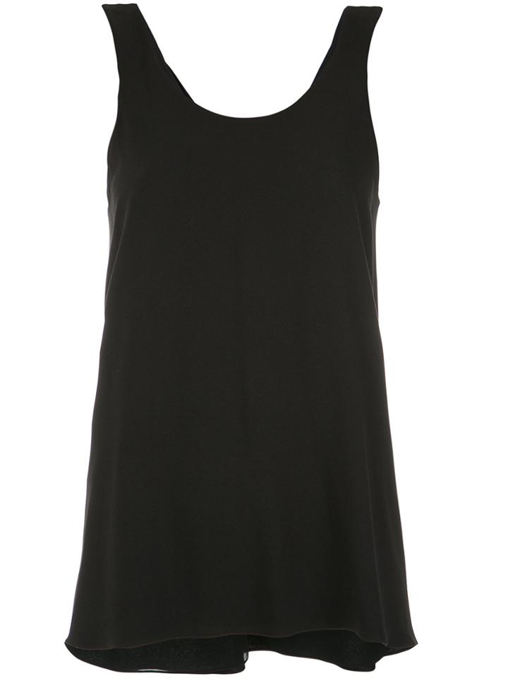 Uma Raquel Davidowicz Wrap Style Tank Top - Black