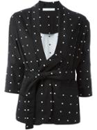 Lucio Vanotti Polka Dot Tie Waist Jacket
