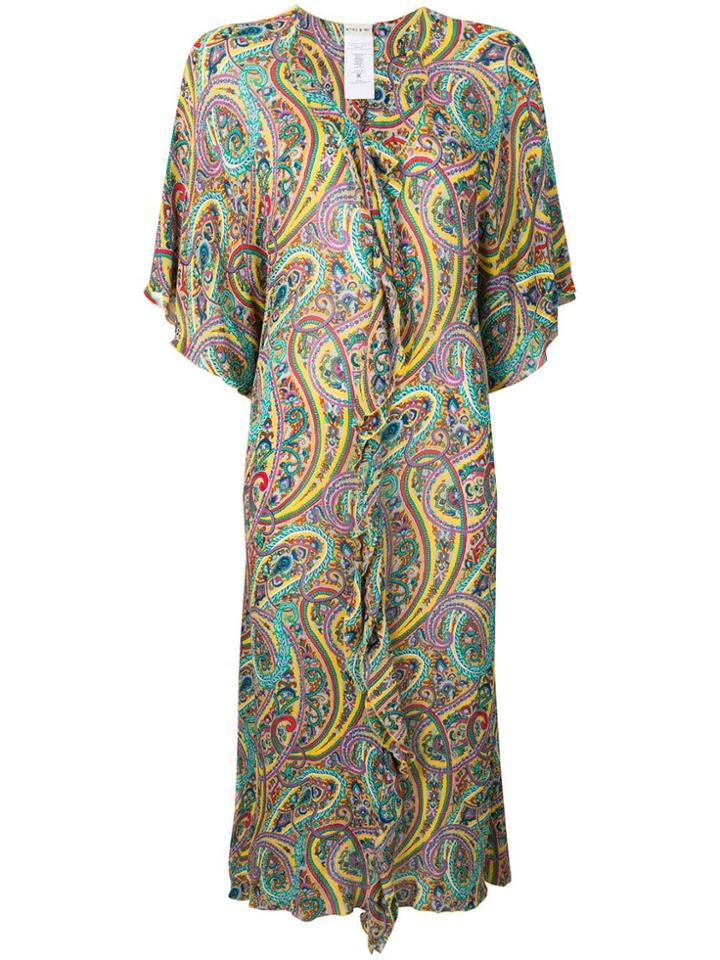 Etro Floral Print Dress - Yellow
