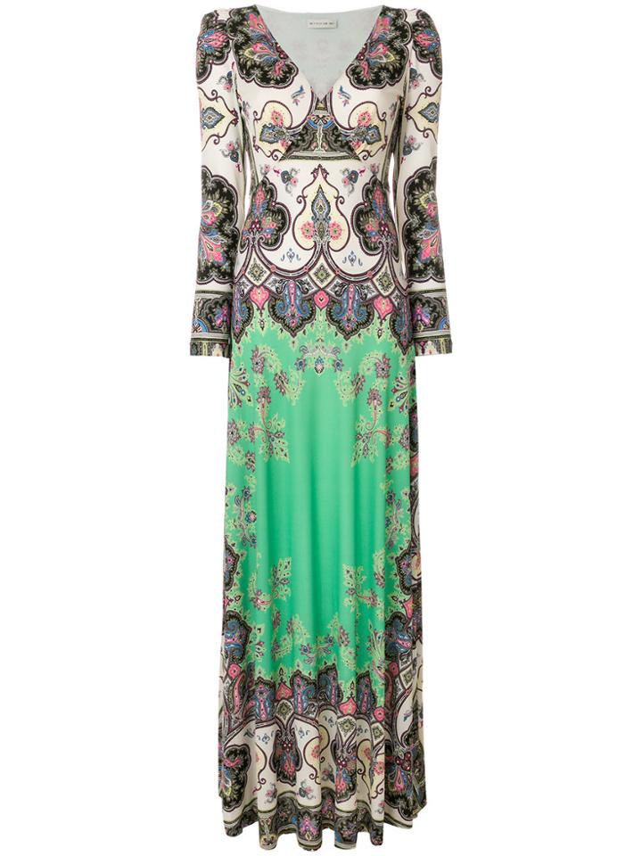 Etro Long Printed Dress - Multicolour