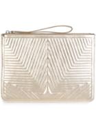 Golden Goose Deluxe Brand Embossed Star Clutch, Women's, Grey