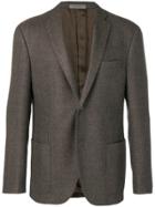 Corneliani Knitted Style Blazer - Brown