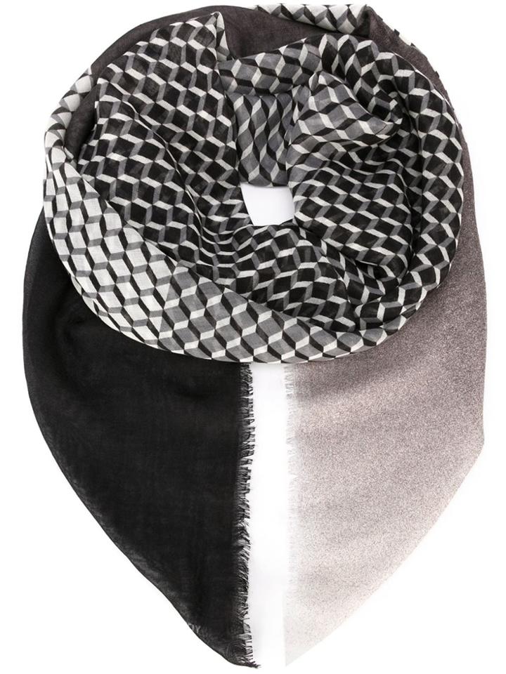 Pierre Hardy Cube Print Scarf - Black