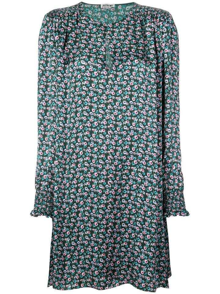 Jason Wu Floral Print Dress - Green