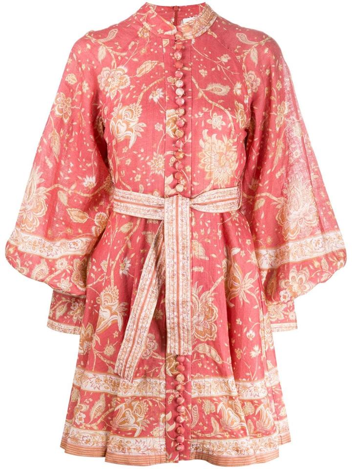 Zimmermann Paisley Print Structured Dres - Orange
